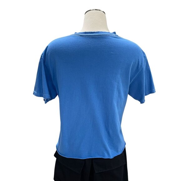 Vintage Pierce Archive Blue Graphic T Med Distressed Scottish Whisky Print Retro - Picture 5 of 8